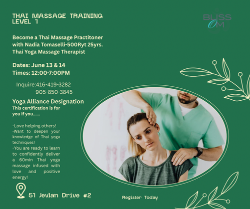 Become a Thai Yoga Massage Therapist | August 8 & 9 2025